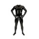 Latex catsuit with full-length back zipper
