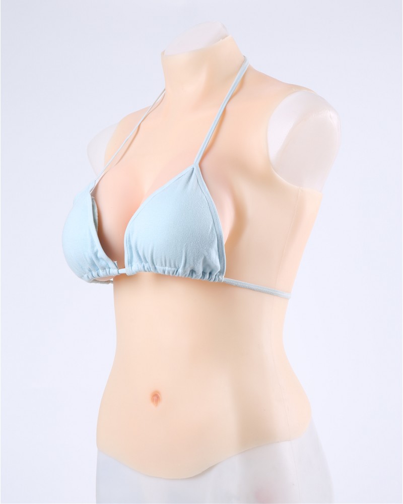 30-42 C 100% silicone half body breastplate
