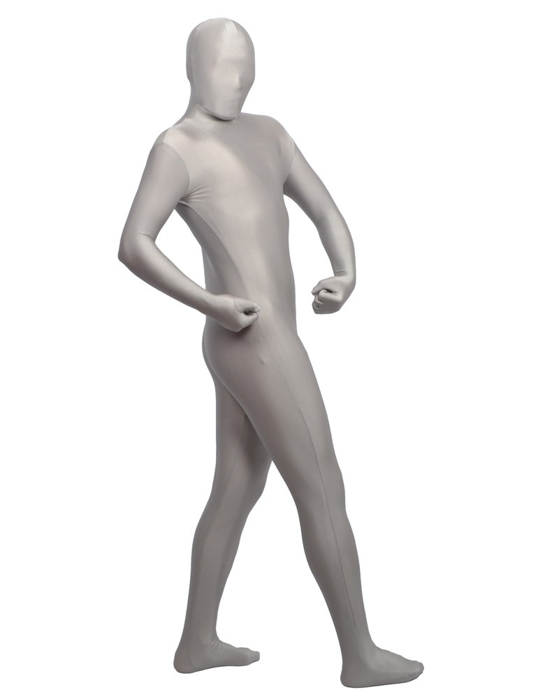 Silver color fullbody suit spandex clothing