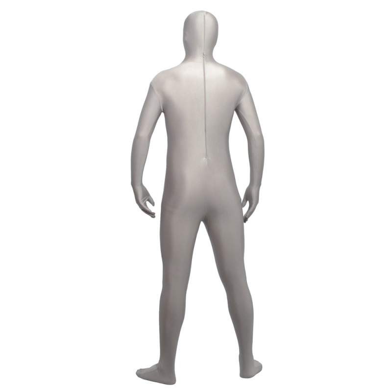 Silver White Full Body Suit  Full-body Tights Lycra Spandex Zentai Suit
