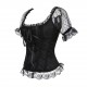 Cute corset with lace short-sleeve