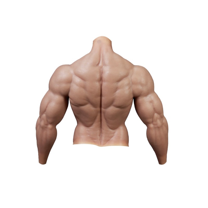 Supersized silicone upper body fake muscles - Super X Studio