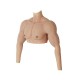 Lifelike silicone strong muscle chest