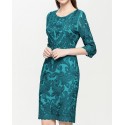 Emerald evening formal occasion gown