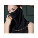 Black color ,ear-hanging ,tube magic scarf & face mask