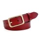 Red leather waist belt handmade