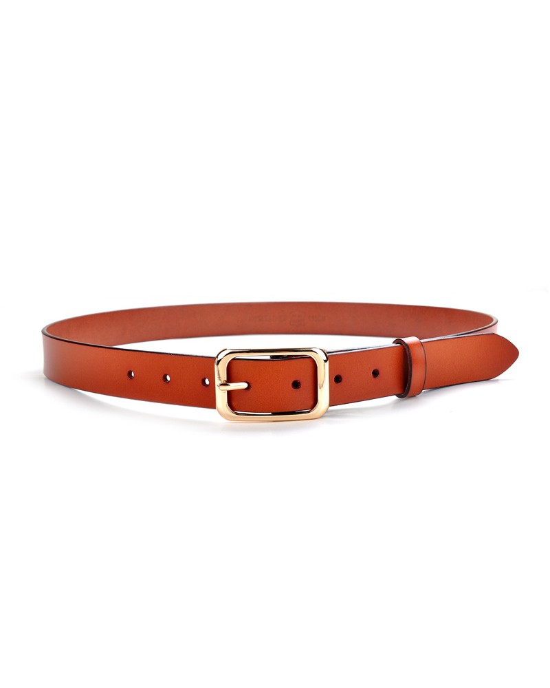 Light brown leather waist belt handmade