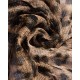 Foulard en soie imprimé léopard