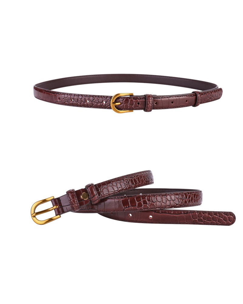 Genuine leather belt for women