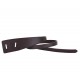 Wide women's leather wrap belt