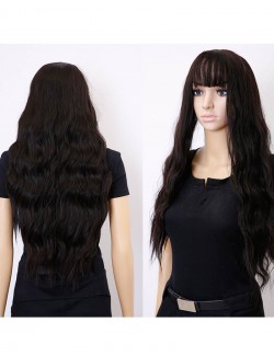 Synthetic long wavy wig