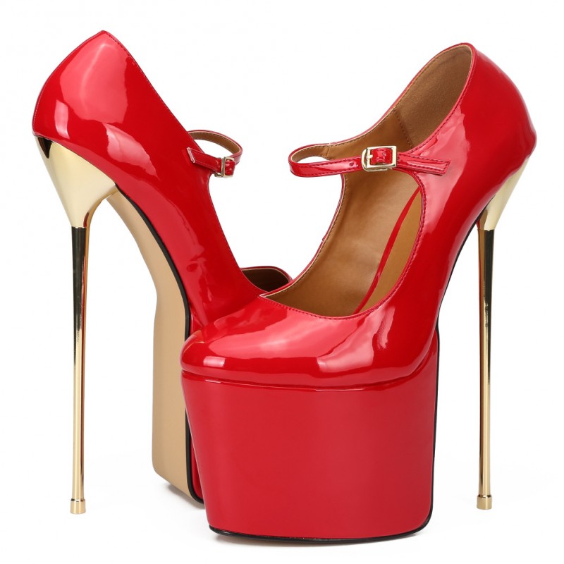Sexy super high platform red heels - Super X Studio