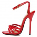 Women's stylish strappy high-heeled sandals