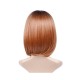 Short straight synthetic wig