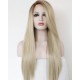 Synthetic straight long hair blond wig
