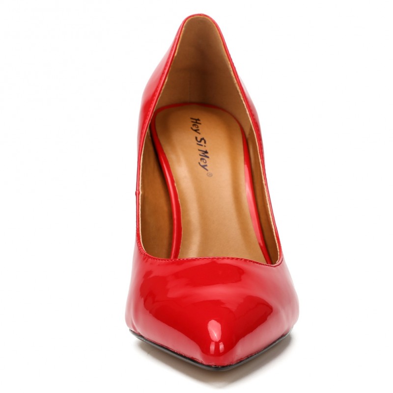 Middle heels pointy toe dress pump stilettos - Super X Studio