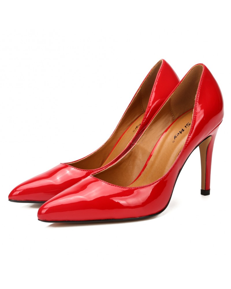 Middle heels pointy toe dress pump stilettos
