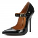 Retro heels pointy pump stilettos buckle