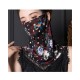 Bright Floral print pattern ear-hanging scarf