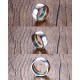 Rainbow enamel stainless steel ring