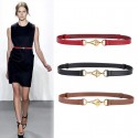 Latest trends women's skinny leather belt