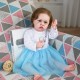Cute silicone baby girl sitting posture