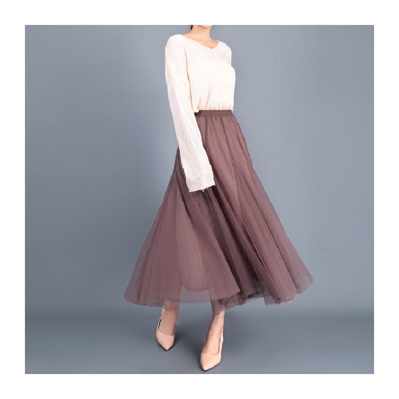 Cinnamon high waist tulle flowy fairy skirt - Super X Studio