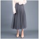 Stylish grey waist tulle flowy skirt