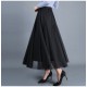 Stylish long black tulle skirt