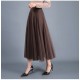 Stylish long brown tulle skirt