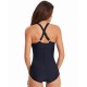 2021 elegant one-piece suspender black swimsuit