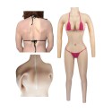 E/F/G Cup Silicone Breast Plate Bodysuit Vagina Prosthesis Penetrable