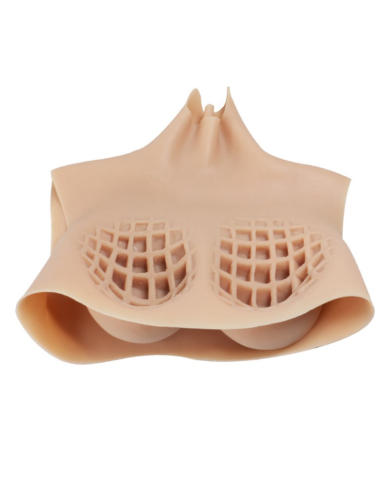 New Version Inner Hollow Out Silicone Breast Plate
