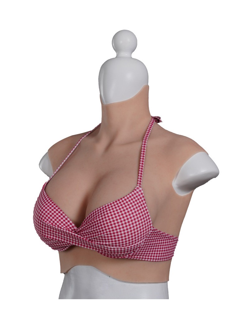 D-cup breastplate cross dresser air bag