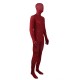 Zentai mit rotem und schwarzem Muster