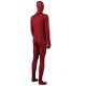 Zentai mit rotem und schwarzem Muster