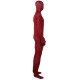 Zentai mit rotem und schwarzem Muster