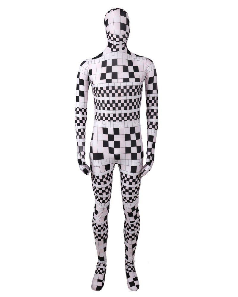 Geometric Pattern Zentai Suit
