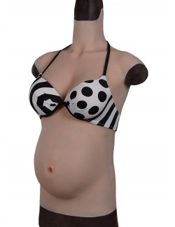 Buste faux seins avec faux ventre de femme enceinte en silicone 2022