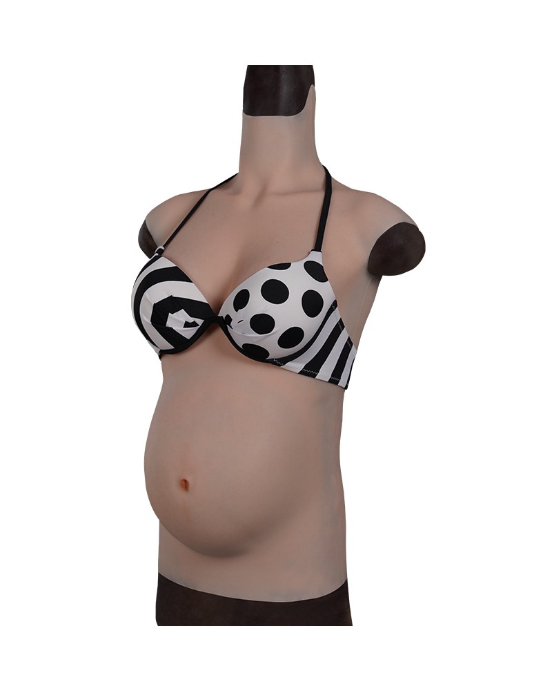 Buste faux seins avec faux ventre de femme enceinte en silicone 2022