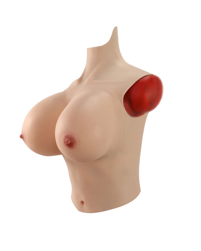 Lightweight Big Boobs Half Body Silicone Breast Plate K Cup