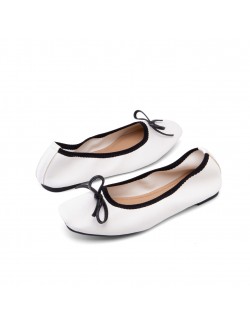 White rubber sole flats to match skirts