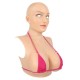 Silicone Face Mask D/E Cup Breast Forms Crossdresser Suit with Head