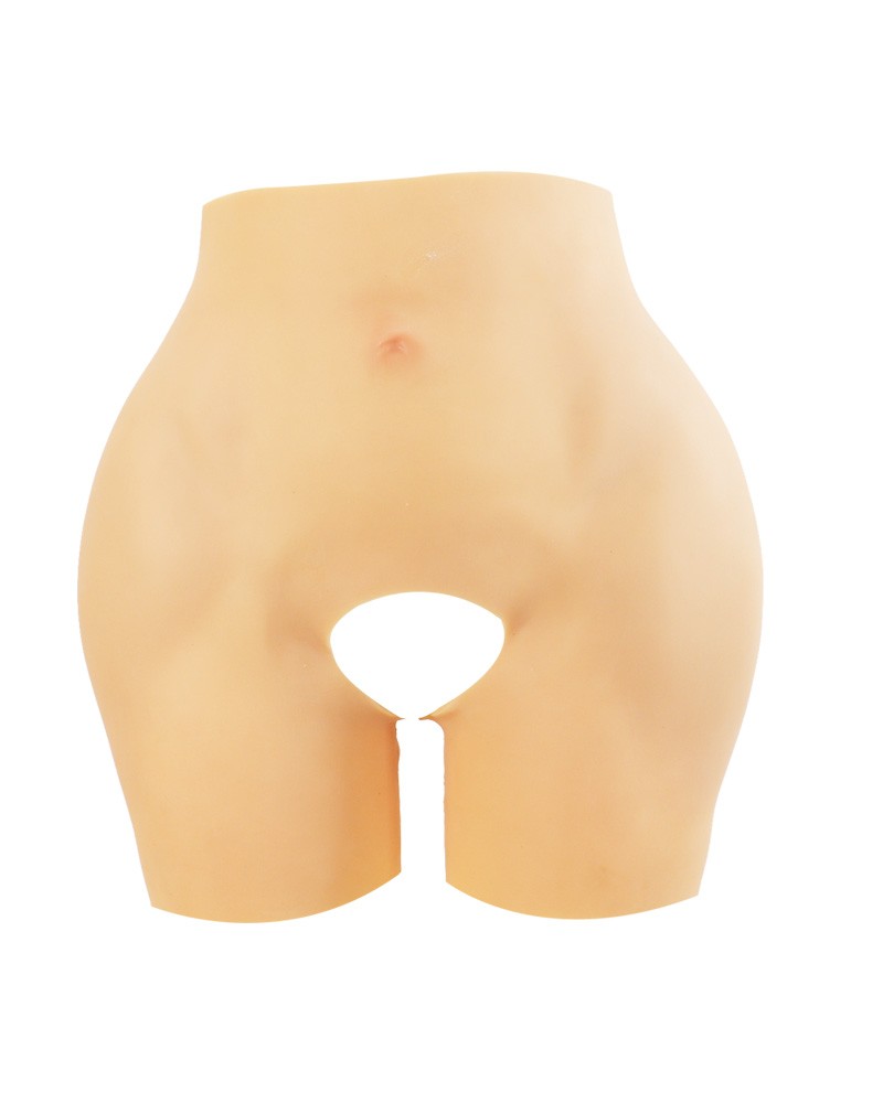 Big butt cross-dressing functional silicone pants
