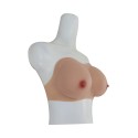 D Cup back adjustable strapless silicone Breastplate For Crossdressing