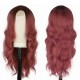 Extra-Long light red wig center parted synthetic wig