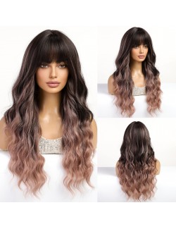 Trendy Wigs 2025 Natural-Looking Long Wig with Bangs