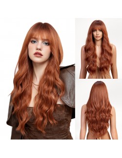 Buy red long crossdresser wigs