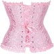 Strapless Overbust Red Brocade Corset