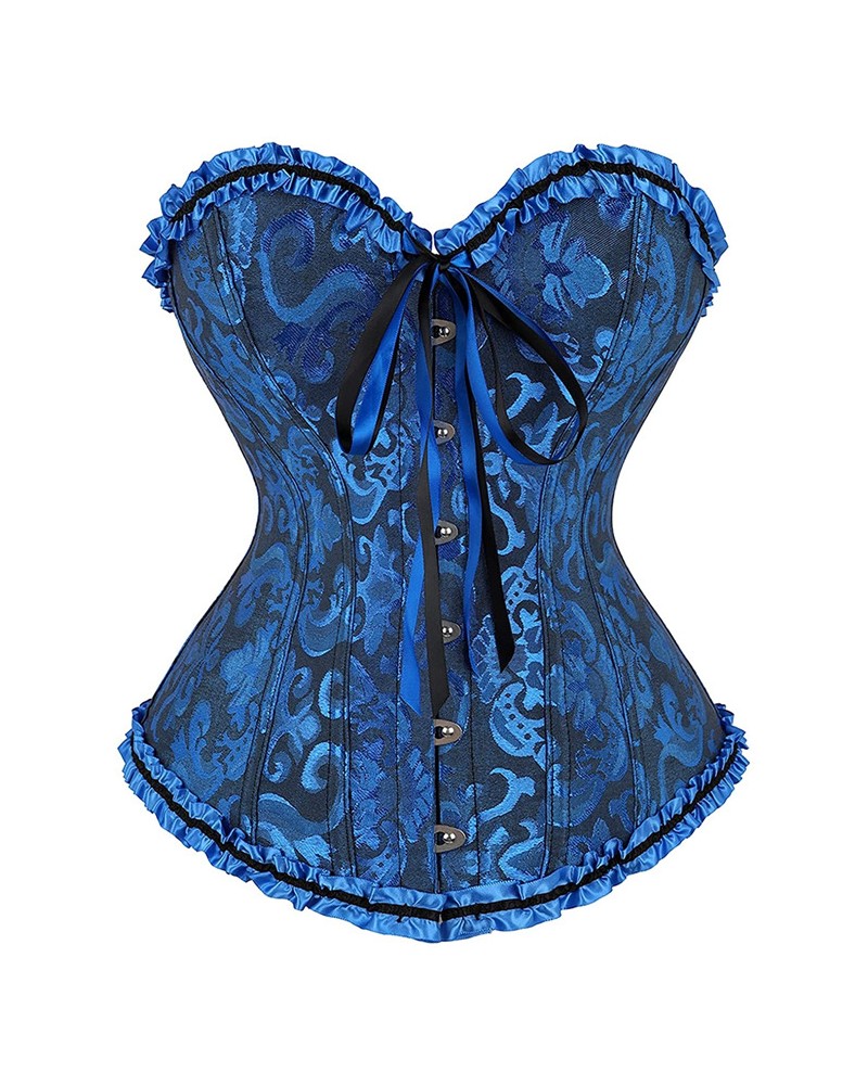 Plus Size blue corset drag queen